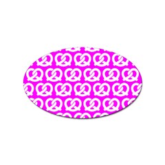 Pink Pretzel Illustrations Pattern Sticker Oval (100 Pack) by GardenOfOphir