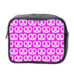 Pink Pretzel Illustrations Pattern Mini Toiletries Bag (two Sides) by GardenOfOphir