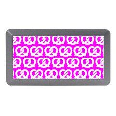 Pink Pretzel Illustrations Pattern Memory Card Reader (mini) by GardenOfOphir