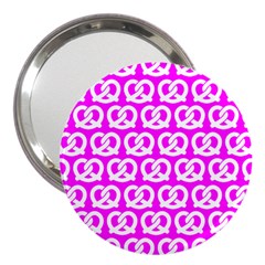 Pink Pretzel Illustrations Pattern 3  Handbag Mirrors by GardenOfOphir