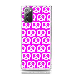 Pink Pretzel Illustrations Pattern Samsung Galaxy Note 20 Tpu Uv Case by GardenOfOphir