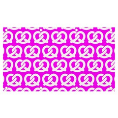 Pink Pretzel Illustrations Pattern Banner And Sign 7  X 4  by GardenOfOphir