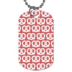 Trendy Pretzel Illustrations Pattern Dog Tag (two Sides) by GardenOfOphir