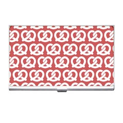 Trendy Pretzel Illustrations Pattern Business Card Holder by GardenOfOphir