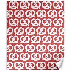 Trendy Pretzel Illustrations Pattern Canvas 8  X 10  by GardenOfOphir