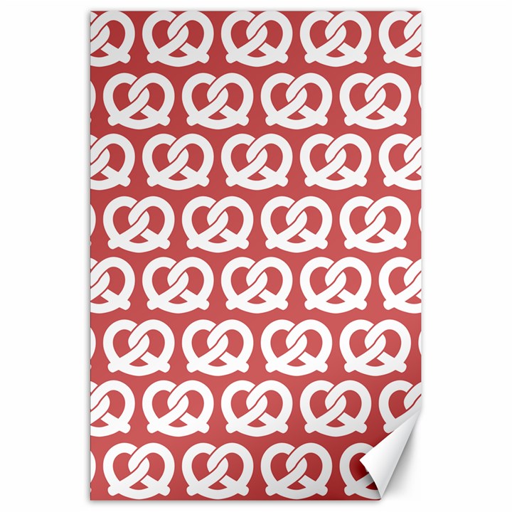 Trendy Pretzel Illustrations Pattern Canvas 20  x 30 