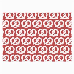 Trendy Pretzel Illustrations Pattern Large Glasses Cloth (2 Sides) by GardenOfOphir