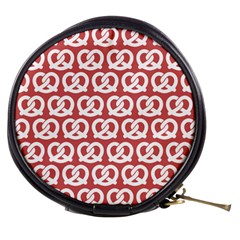 Trendy Pretzel Illustrations Pattern Mini Makeup Bag by GardenOfOphir