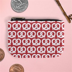 Trendy Pretzel Illustrations Pattern Mini Coin Purse by GardenOfOphir