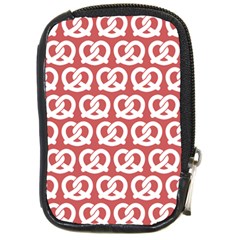 Trendy Pretzel Illustrations Pattern Compact Camera Leather Case by GardenOfOphir