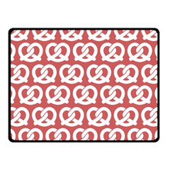 Trendy Pretzel Illustrations Pattern One Side Fleece Blanket (small) by GardenOfOphir