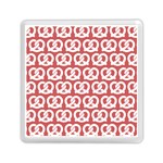 Trendy Pretzel Illustrations Pattern Memory Card Reader (Square) Front