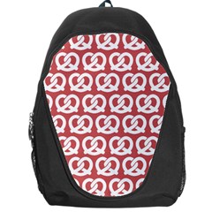 Trendy Pretzel Illustrations Pattern Backpack Bag by GardenOfOphir