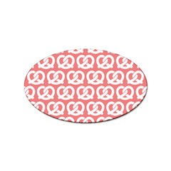 Chic Pretzel Illustrations Pattern Sticker (oval) by GardenOfOphir