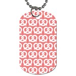 Chic Pretzel Illustrations Pattern Dog Tag (One Side) Front