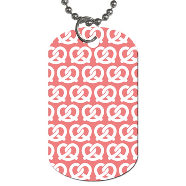 Chic Pretzel Illustrations Pattern Dog Tag (One Side)