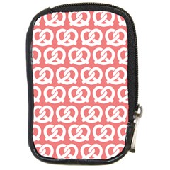 Chic Pretzel Illustrations Pattern Compact Camera Leather Case by GardenOfOphir