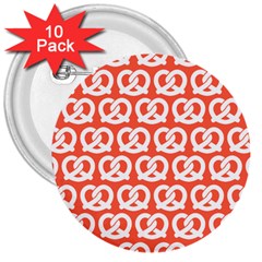 Coral Pretzel Illustrations Pattern 3  Buttons (10 Pack)  by GardenOfOphir