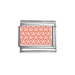 Coral Pretzel Illustrations Pattern Italian Charm (9mm) Front