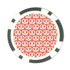 Coral Pretzel Illustrations Pattern Poker Chip Card Guard by GardenOfOphir