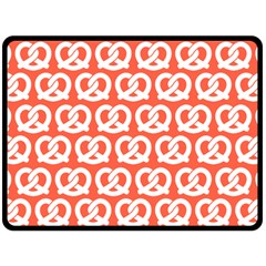 Coral Pretzel Illustrations Pattern One Side Fleece Blanket (large) by GardenOfOphir