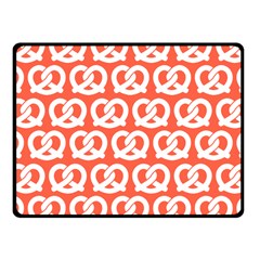 Coral Pretzel Illustrations Pattern One Side Fleece Blanket (small) by GardenOfOphir