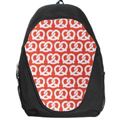 Coral Pretzel Illustrations Pattern Backpack Bag by GardenOfOphir