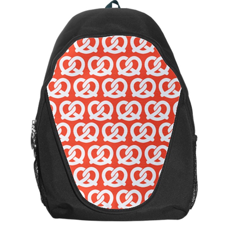 Coral Pretzel Illustrations Pattern Backpack Bag