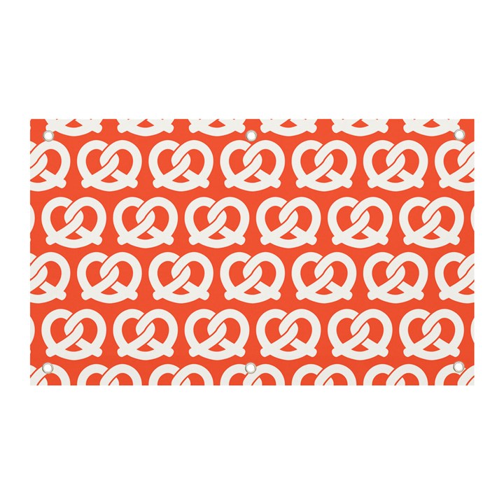 Coral Pretzel Illustrations Pattern Banner and Sign 5  x 3 