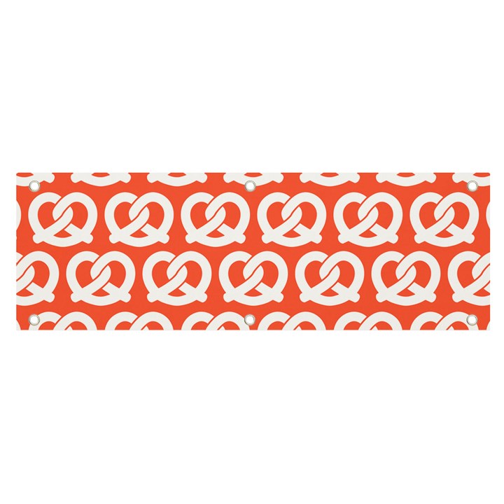 Coral Pretzel Illustrations Pattern Banner and Sign 6  x 2 