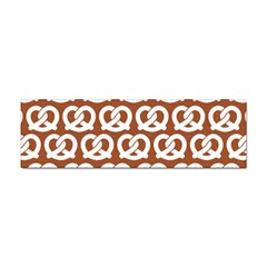 Brown Pretzel Illustrations Pattern Sticker Bumper (10 Pack) by GardenOfOphir