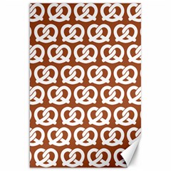 Brown Pretzel Illustrations Pattern Canvas 20  X 30  by GardenOfOphir