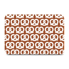 Brown Pretzel Illustrations Pattern Plate Mats by GardenOfOphir