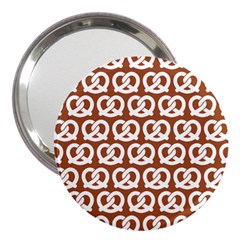 Brown Pretzel Illustrations Pattern 3  Handbag Mirrors by GardenOfOphir