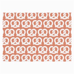 Salmon Pretzel Illustrations Pattern Large Glasses Cloth (2 Sides) by GardenOfOphir