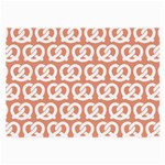 Salmon Pretzel Illustrations Pattern Large Glasses Cloth (2 Sides) Front