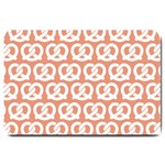 Salmon Pretzel Illustrations Pattern Large Doormat 30 x20  Door Mat