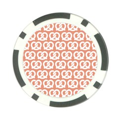 Salmon Pretzel Illustrations Pattern Poker Chip Card Guard by GardenOfOphir