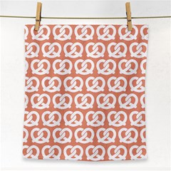 Salmon Pretzel Illustrations Pattern Face Towel by GardenOfOphir