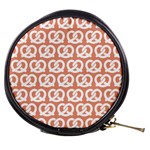 Salmon Pretzel Illustrations Pattern Mini Makeup Bag Front