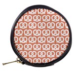 Salmon Pretzel Illustrations Pattern Mini Makeup Bag Back