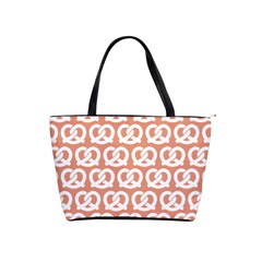 Salmon Pretzel Illustrations Pattern Classic Shoulder Handbag by GardenOfOphir