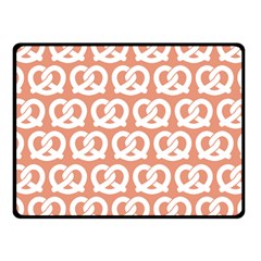 Salmon Pretzel Illustrations Pattern One Side Fleece Blanket (small) by GardenOfOphir