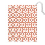 Salmon Pretzel Illustrations Pattern Drawstring Pouch (5XL) Front