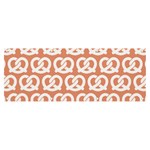 Salmon Pretzel Illustrations Pattern Banner and Sign 8  x 3  Front