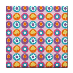 Chic Floral Pattern Tile Coaster