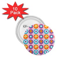 Chic Floral Pattern 1.75  Buttons (10 pack)