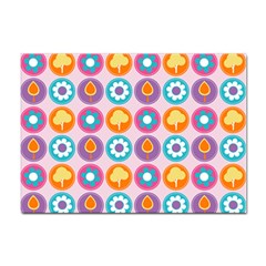 Chic Floral Pattern Sticker A4 (10 Pack) by GardenOfOphir