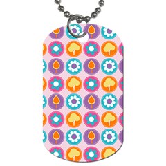 Chic Floral Pattern Dog Tag (two Sides) by GardenOfOphir