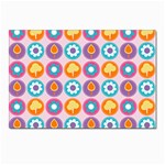 Chic Floral Pattern Postcards 5  x 7  (Pkg of 10) Front